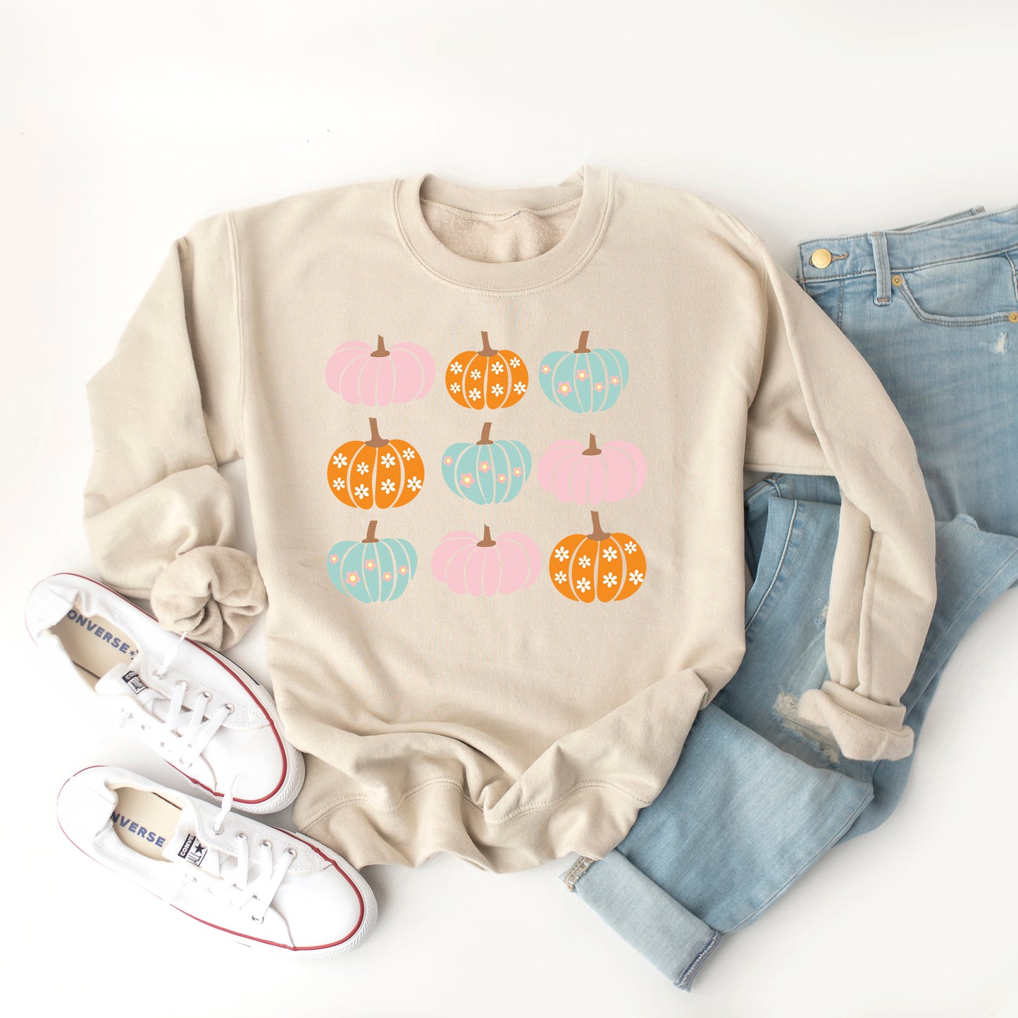 Floral Pumpkin Chart | Sweatshirt
