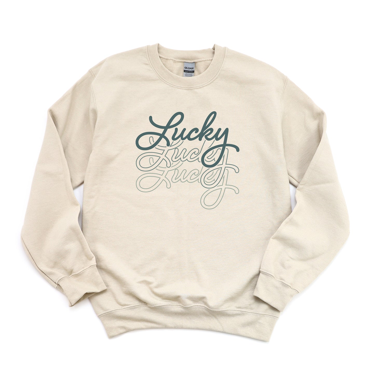 Lucky Script Stacked | Sweatshirt