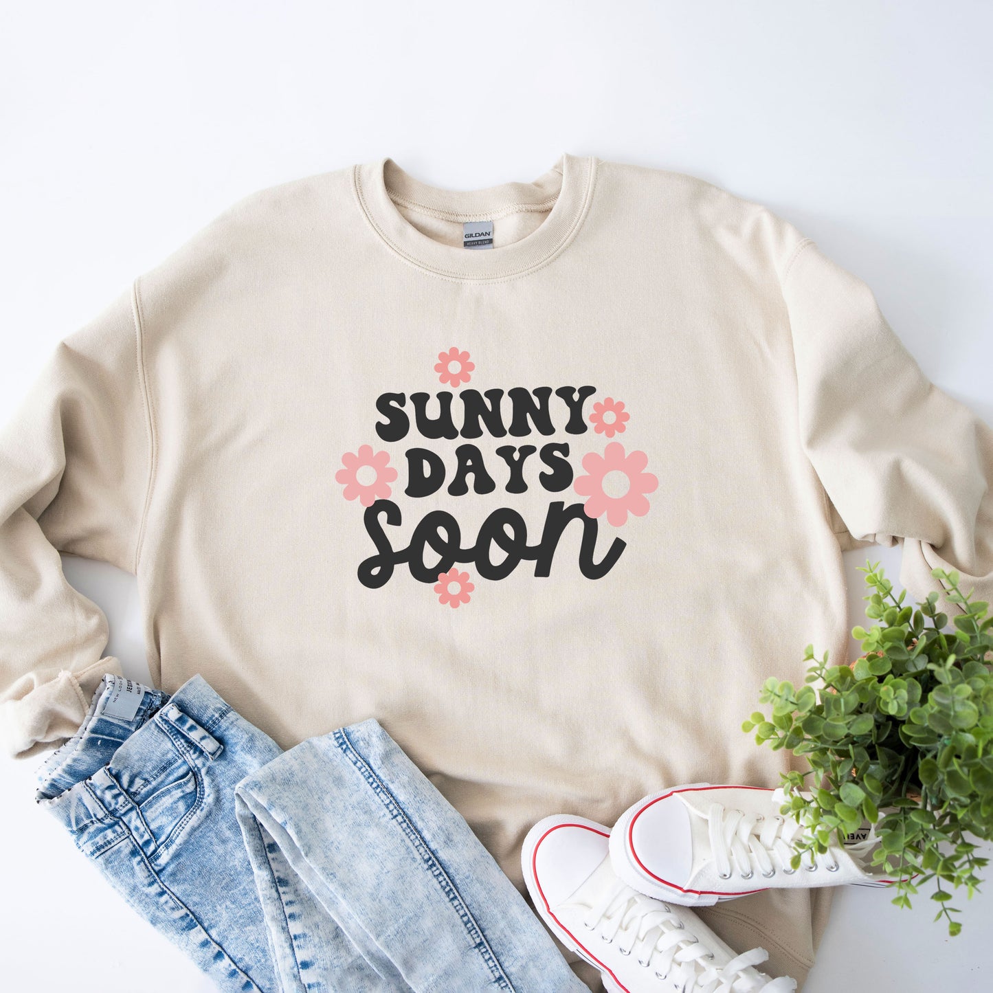 Sunny Days Soon Flowers | Sweatshirt