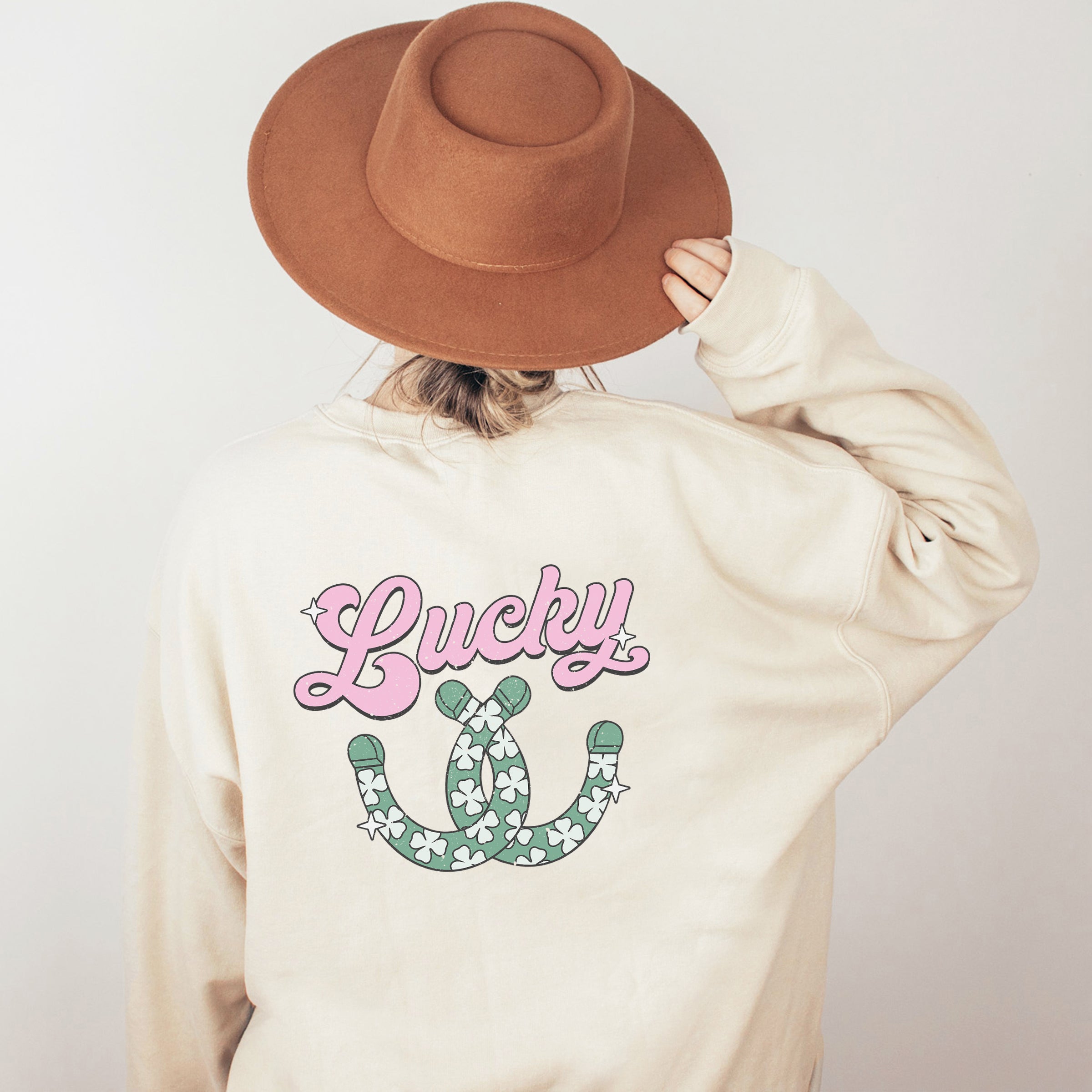Lucky Horseshoes | Front and Back Sweatshirt