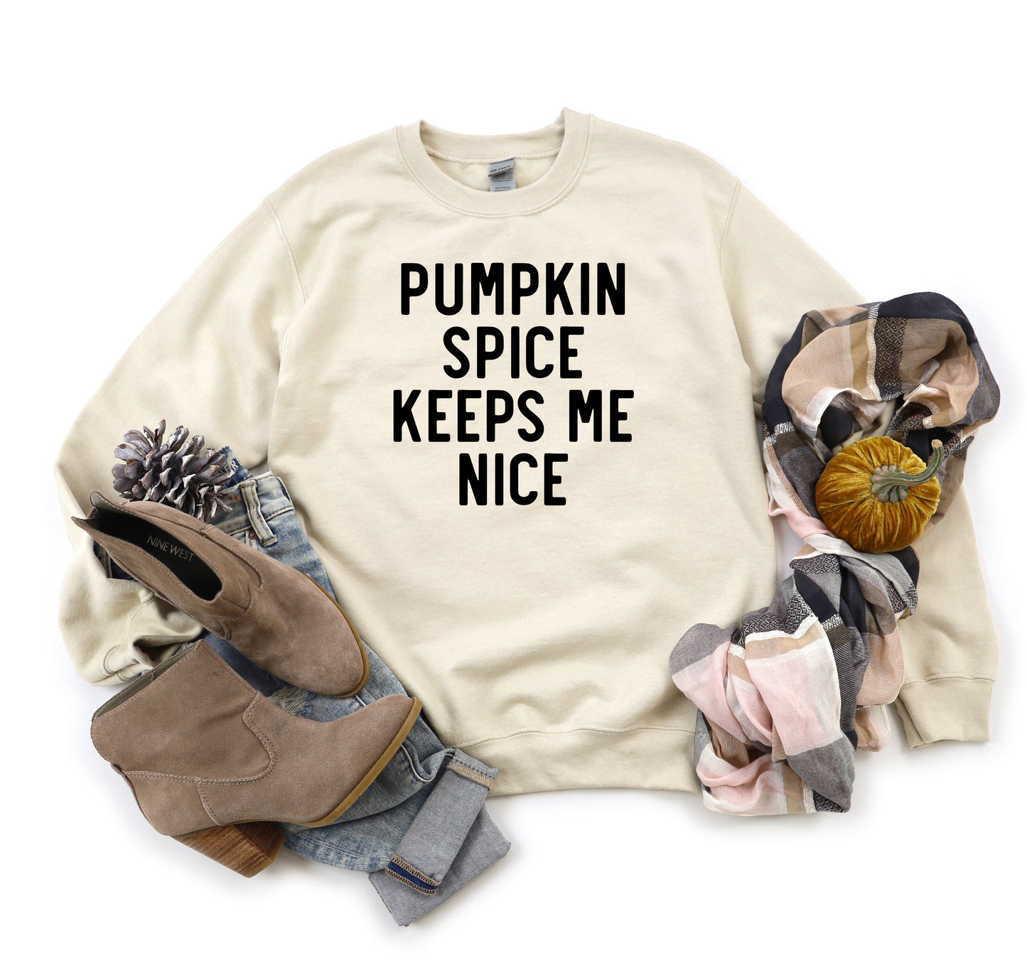Pumpkin Spice Keeps Me Nice | Sweatshirt