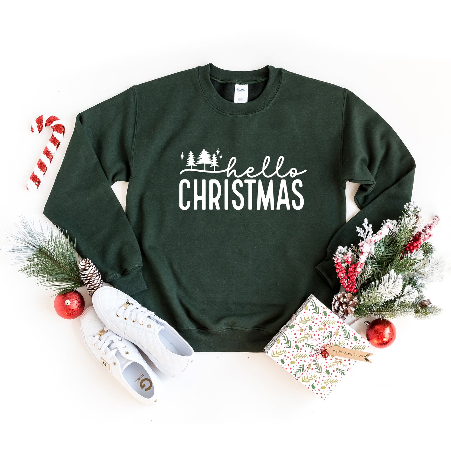 Hello Christmas Trees | Sweatshirt
