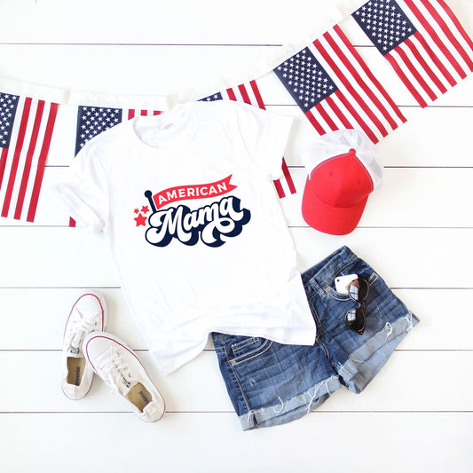 American Mama Flag | Short Sleeve Graphic Tee