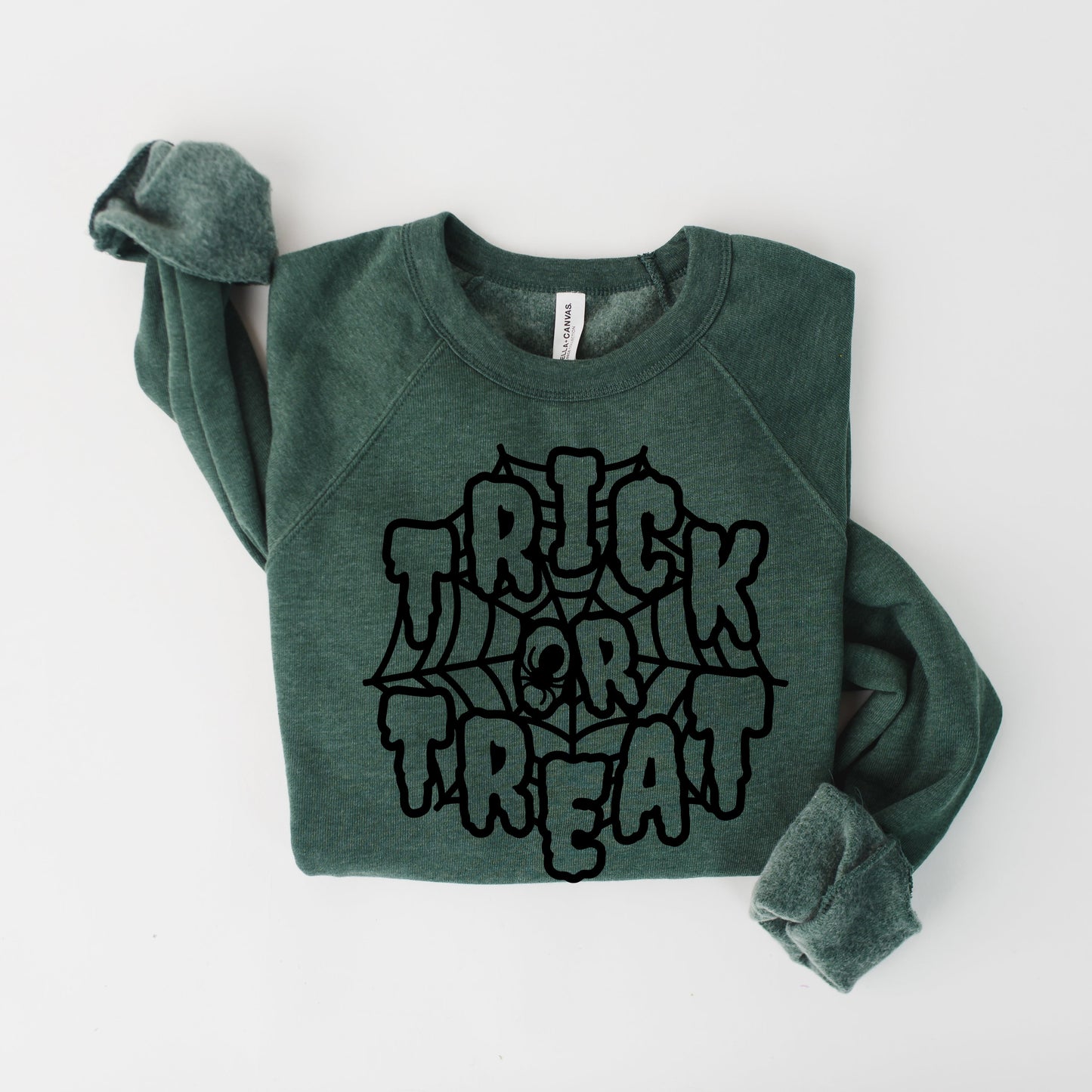 Trick Or Treat Web | Bella Canvas Sweatshirt