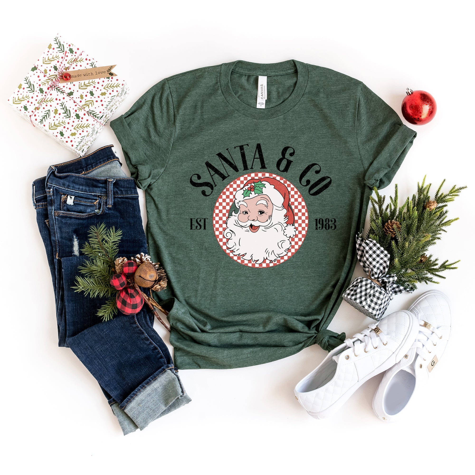 Santa and Co| Short Sleeve Crewneck