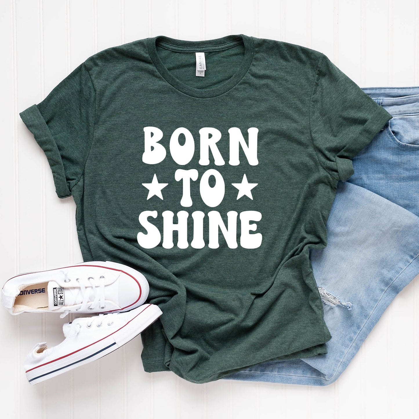 Born To Shine Stars | Short Sleeve Graphic Tee