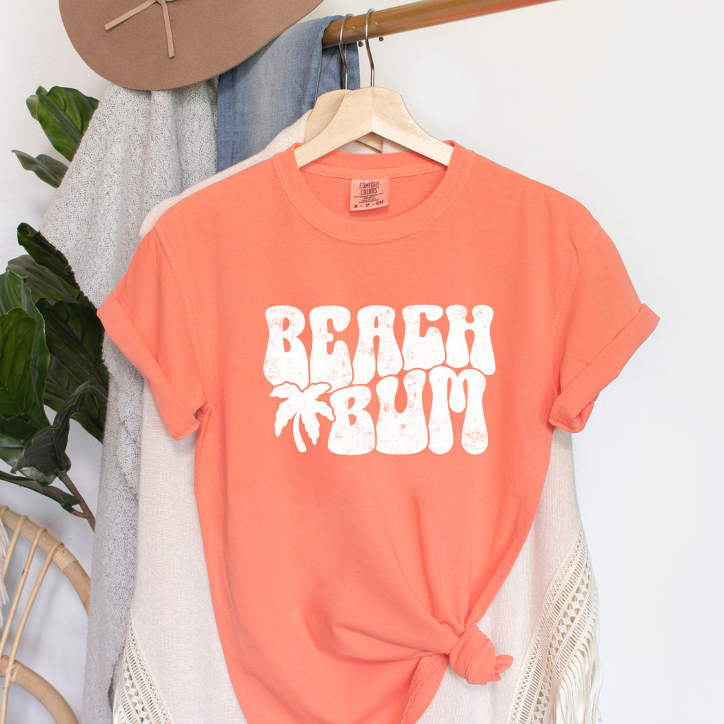 Beach Bum Palm Tree | Garment Dyed Short Sleeve Tee