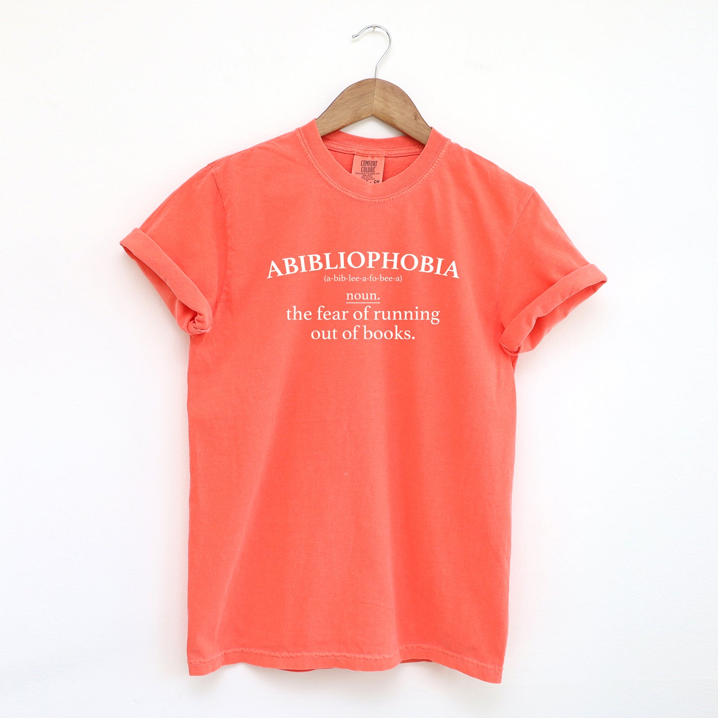Running out of Books | Garment Dyed Short Sleeve Tee