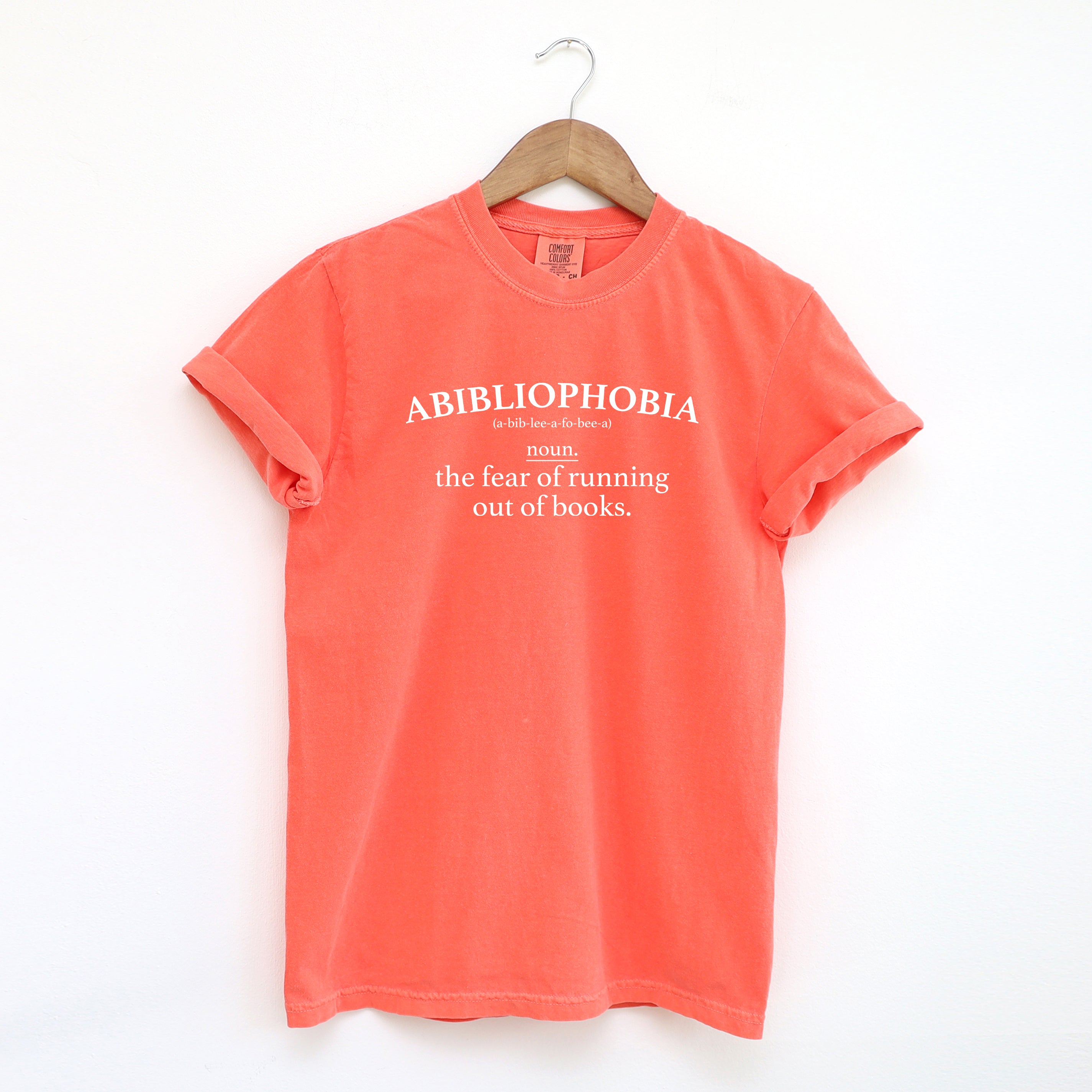 Running out of Books | Garment Dyed Short Sleeve Tee