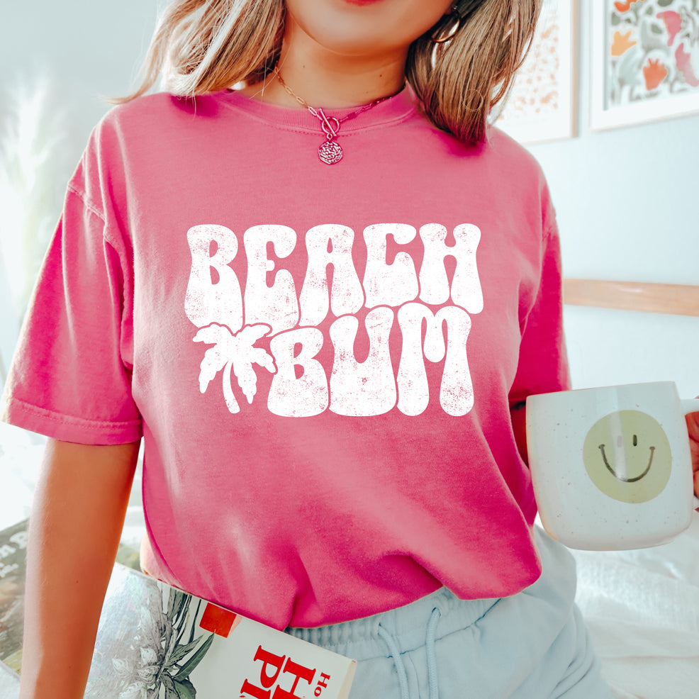 Beach Bum Palm Tree | Garment Dyed Short Sleeve Tee