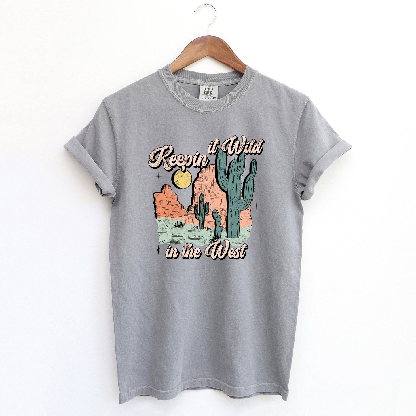 Keepin It Wild Colorful | Garment Dyed Short Sleeve Tee