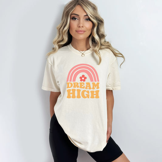 Dream High Rainbow | Garment Dyed Short Sleeve Tee