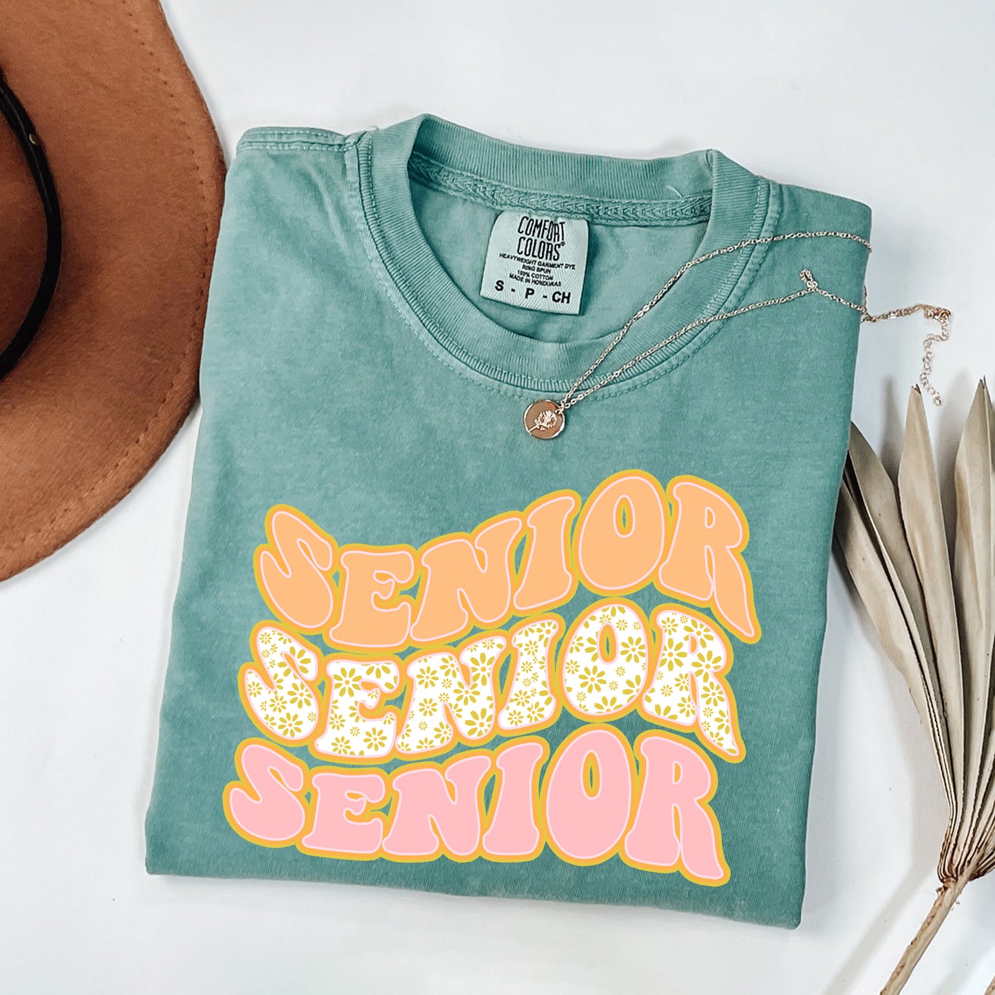 Senior Stacked Wavy | Garment Dyed Short Sleeve Tee