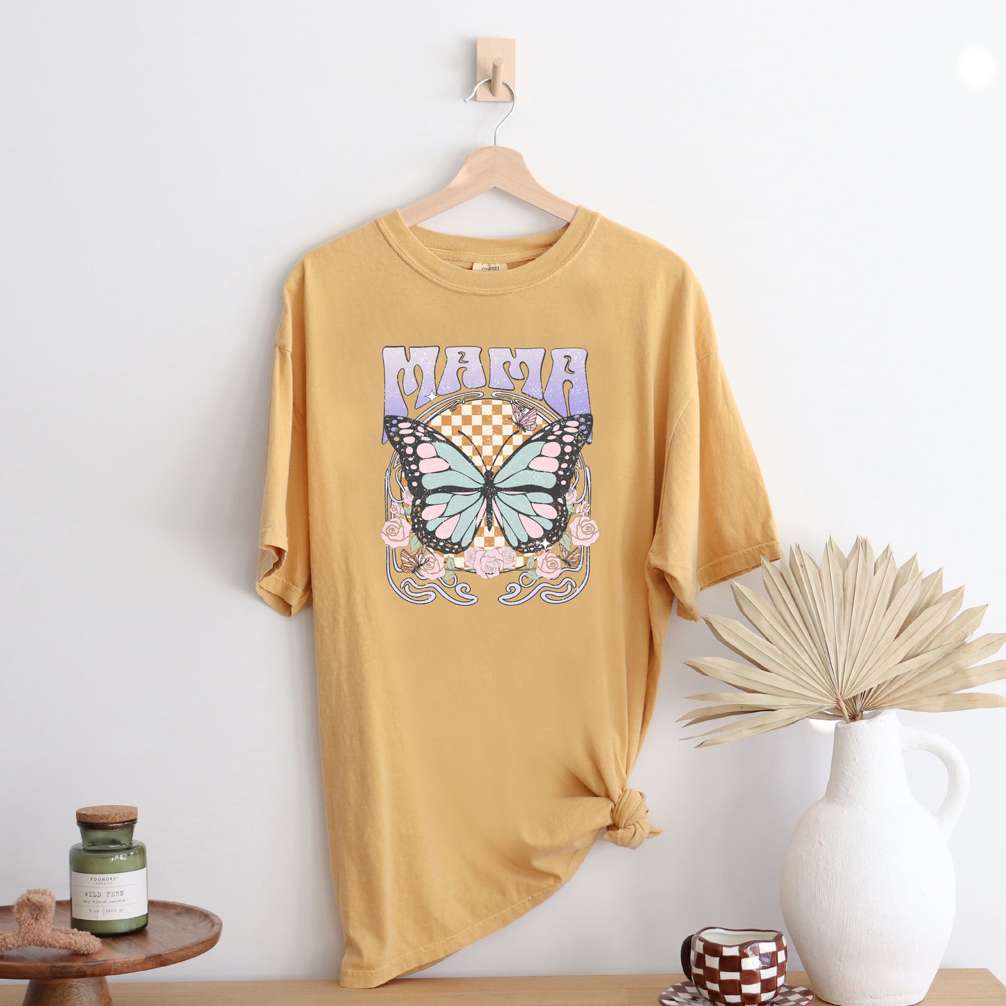 Mama Butterfly | Garment Dyed Short Sleeve Tee