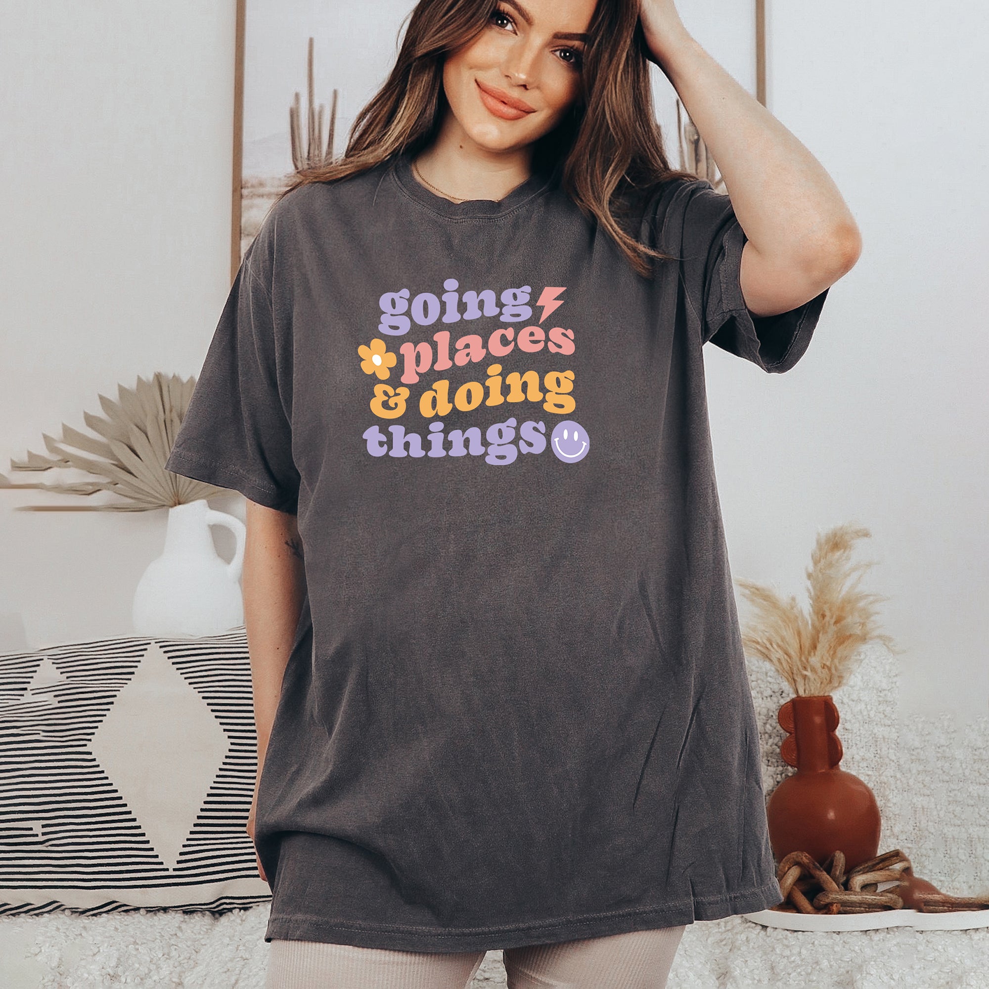 Going Places And Doing Things | Garment Dyed Short Sleeve Tee