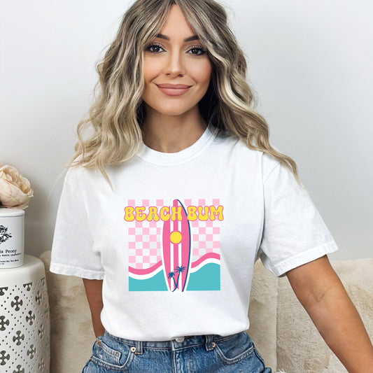 Beach Bum Surfboard | Garment Dyed Short Sleeve Tee