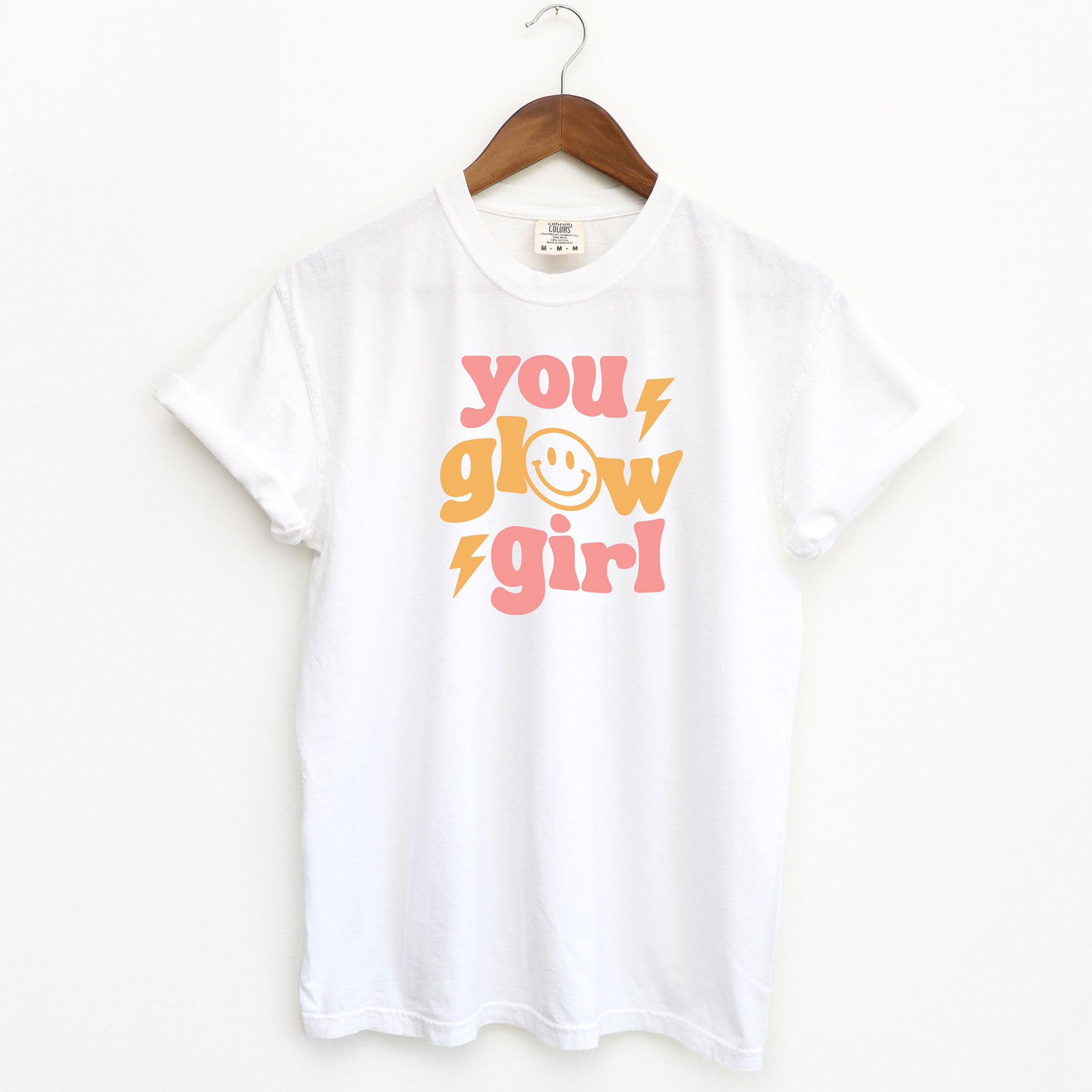 You Glow Girl Smiley | Garment Dyed Short Sleeve Tee