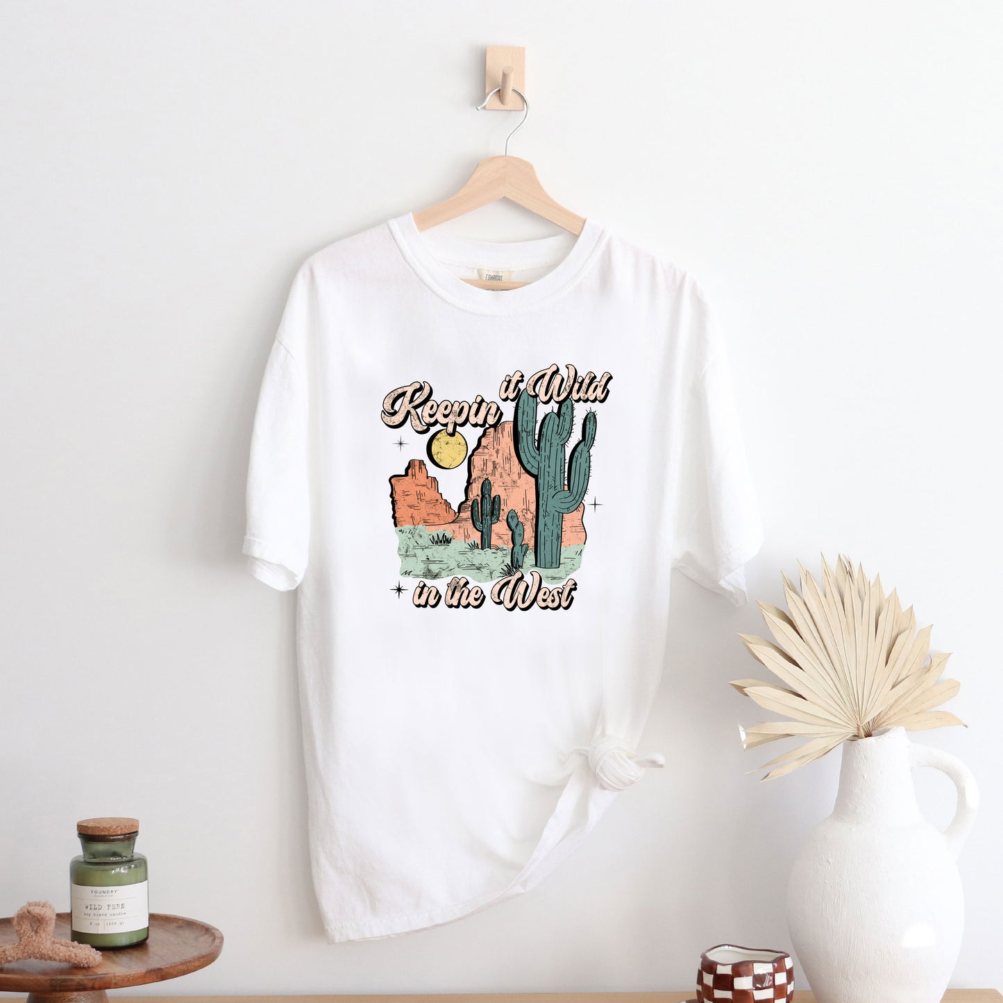 Keepin It Wild Colorful | Garment Dyed Short Sleeve Tee