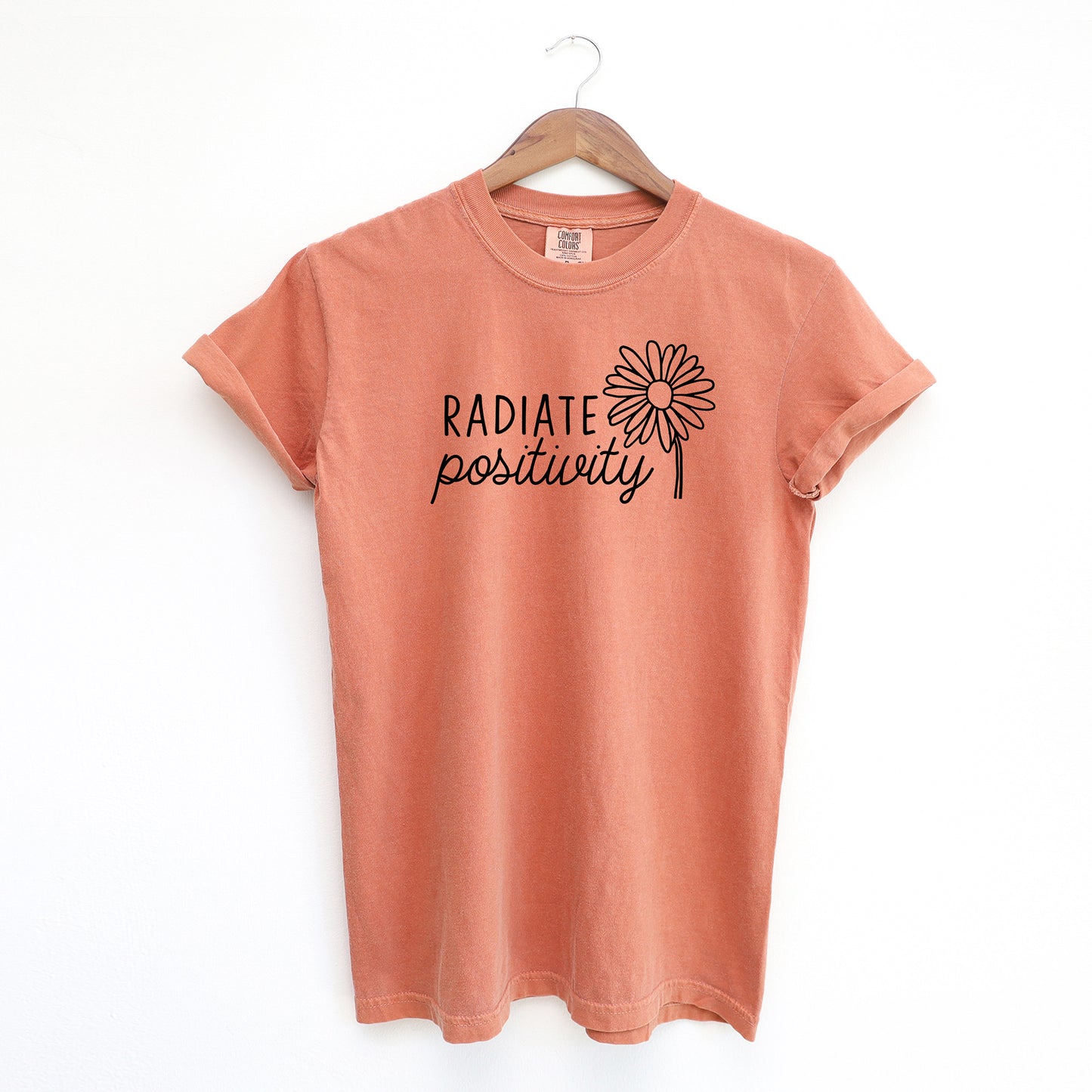 Radiate Positivity Flower | Garment Dyed Short Sleeve Tee