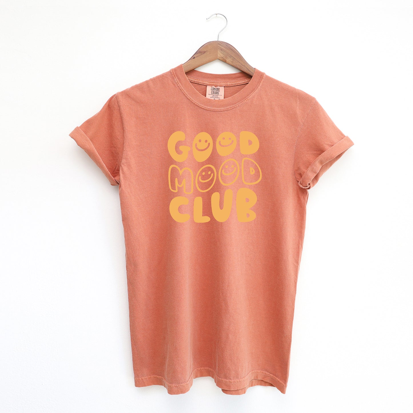 Good Mood Club Smiley | Garment Dyed Short Sleeve Tee