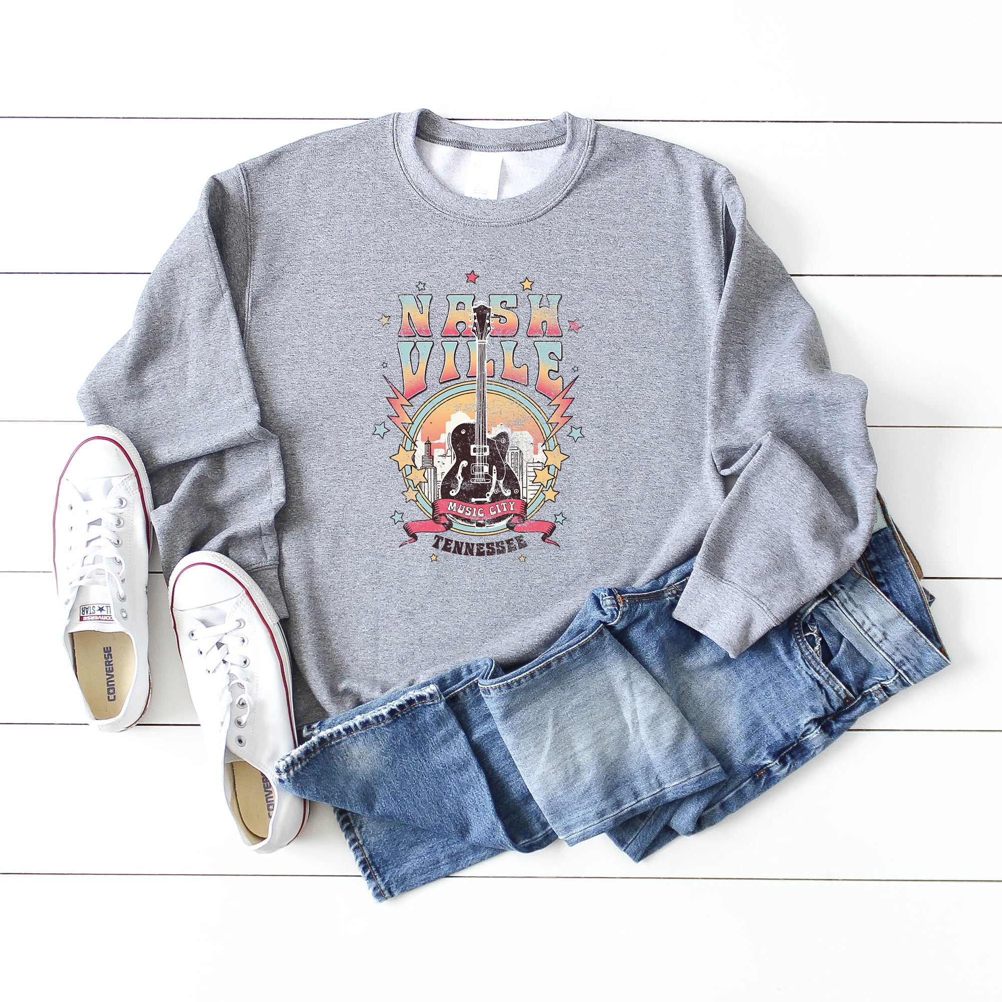 Nashville Tennessee Guitar | Sweatshirt