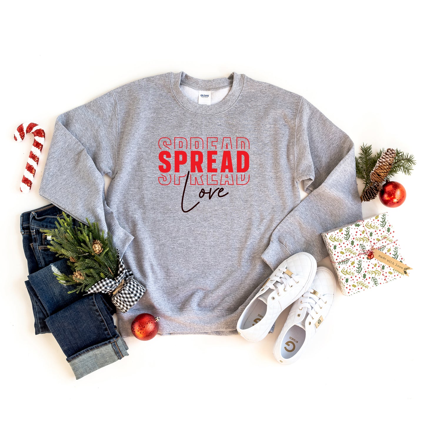 Spread Love Stacked | Sweatshirt