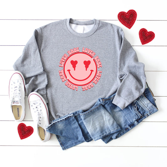 Lover Babe Smiley Face | Sweatshirt