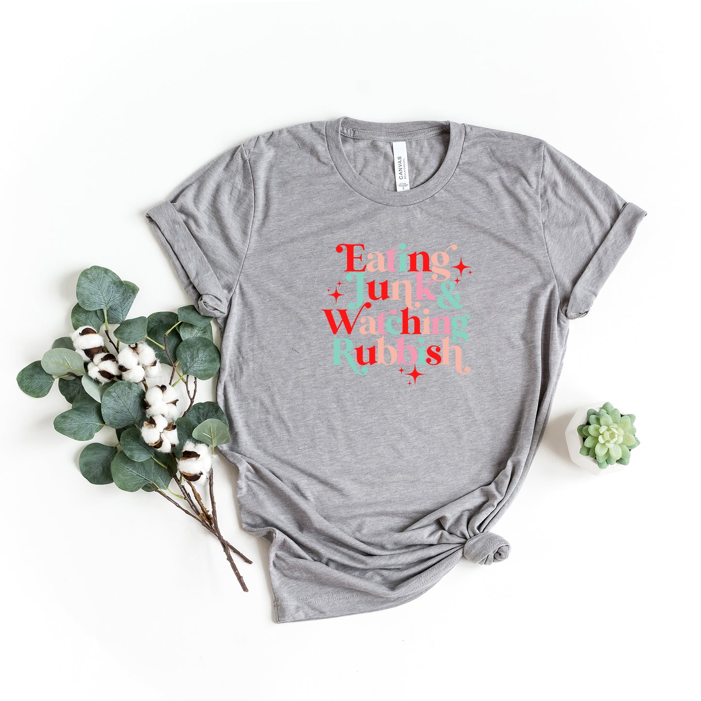 Eating Junk And Watching Rubbish | Short Sleeve Graphic Tee