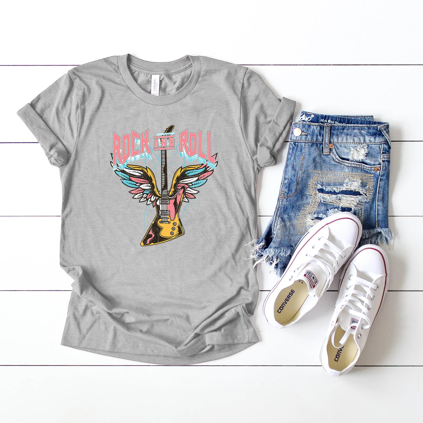 Rock and Roll Guitar | Short Sleeve Graphic Tee