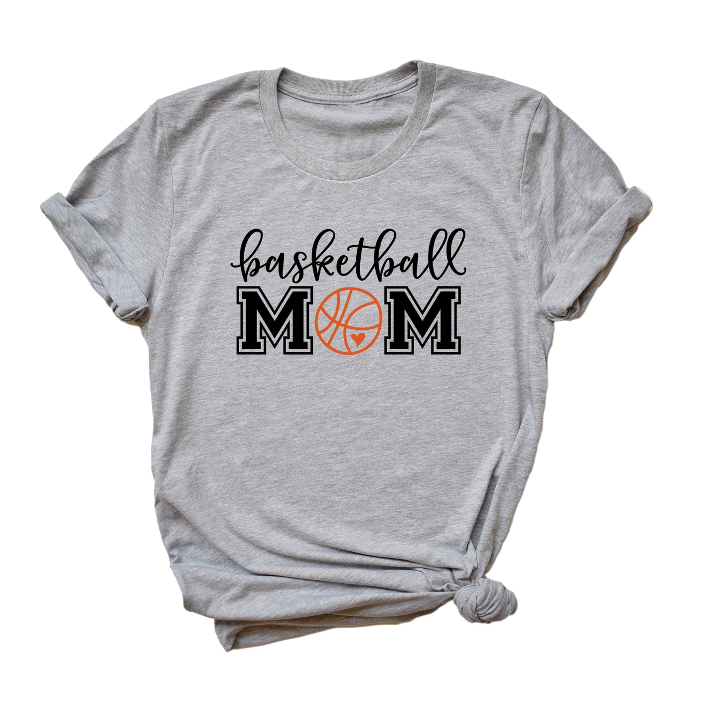 Basketball Mom With Ball | Short Sleeve Graphic Tee
