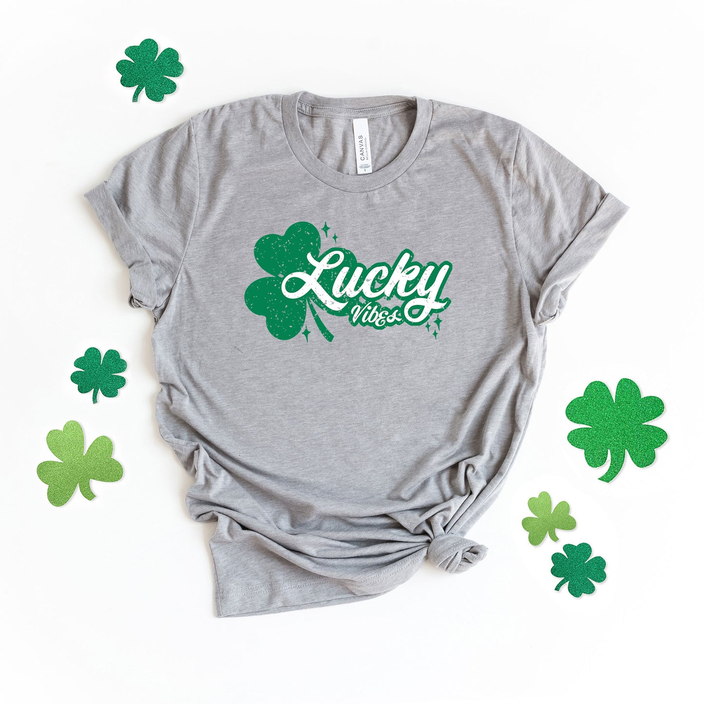 Lucky Vibes Clovers | Short Sleeve Graphic Tee