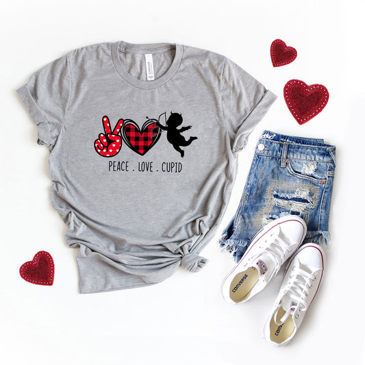 Peace Love Cupid | Short Sleeve Graphic Tee