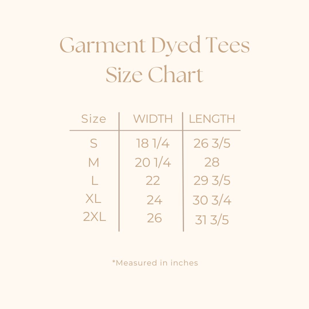 Senior Stacked Wavy | Garment Dyed Short Sleeve Tee