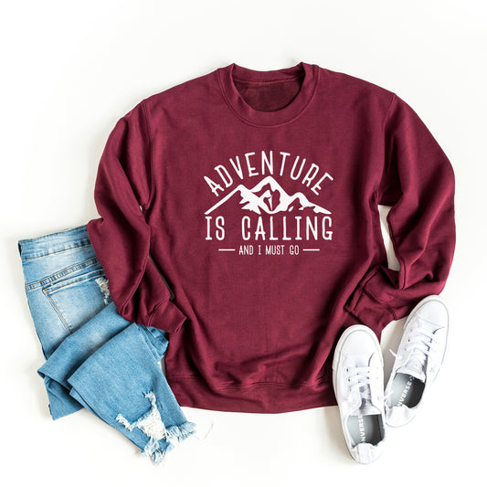 Adventure is Calling and I Must Go | Sweatshirt