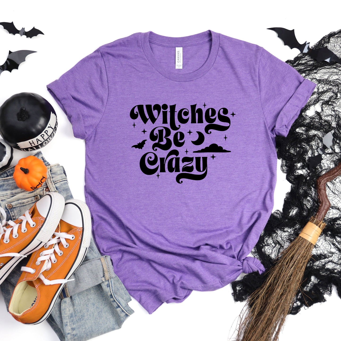 Witches Be Crazy Moon | Short Sleeve Graphic Tee