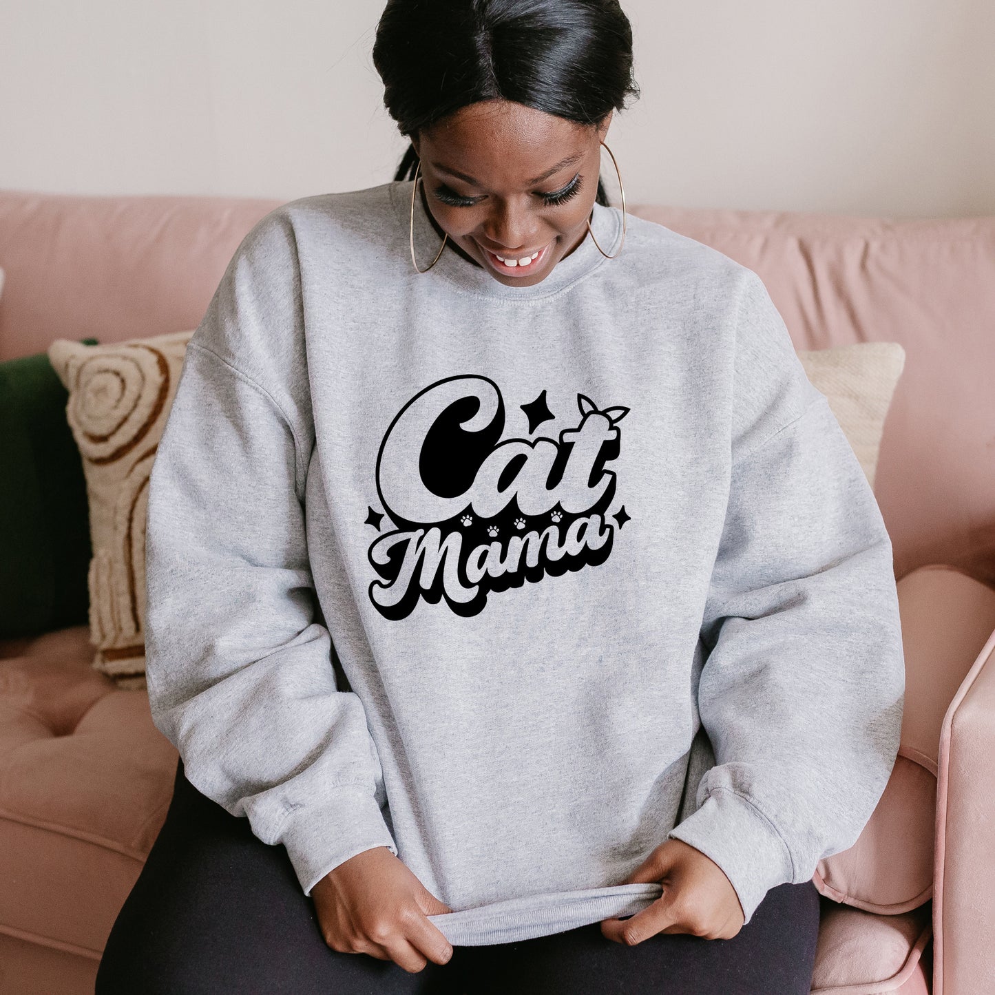 Cat Mama Bold | Plus Size Sweatshirt