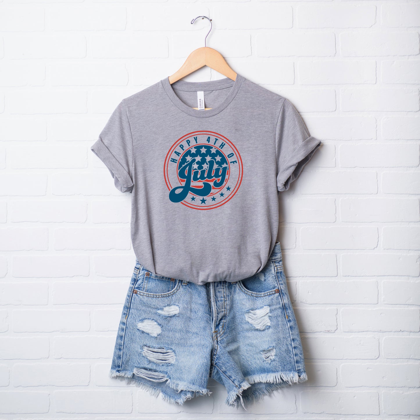 Happy Fourth Circle | Short Sleeve Graphic Tee