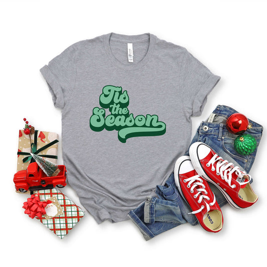 Retro Tis The Season | Short Sleeve Graphic Tee