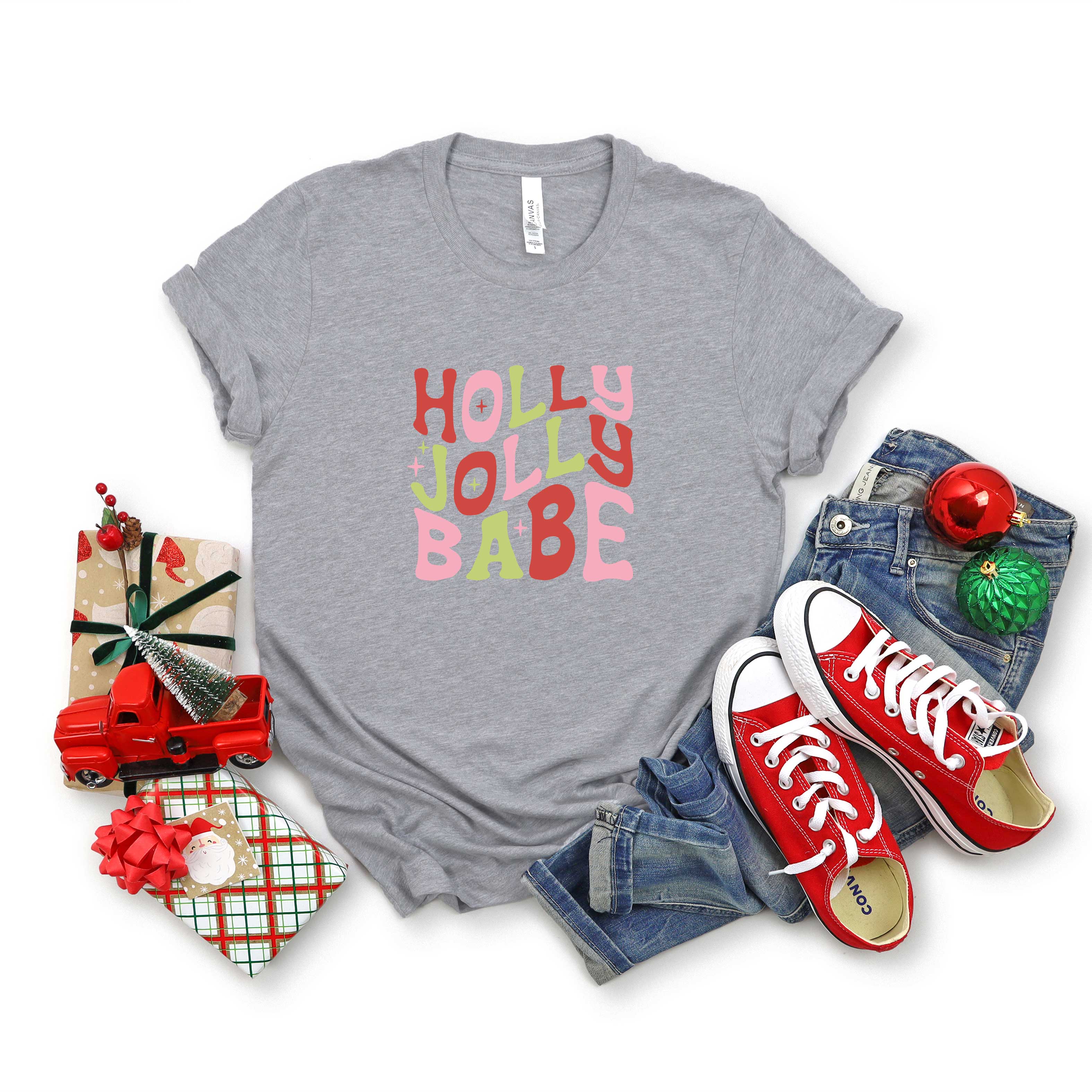 Holly Jolly Babe | Short Sleeve Graphic Tee