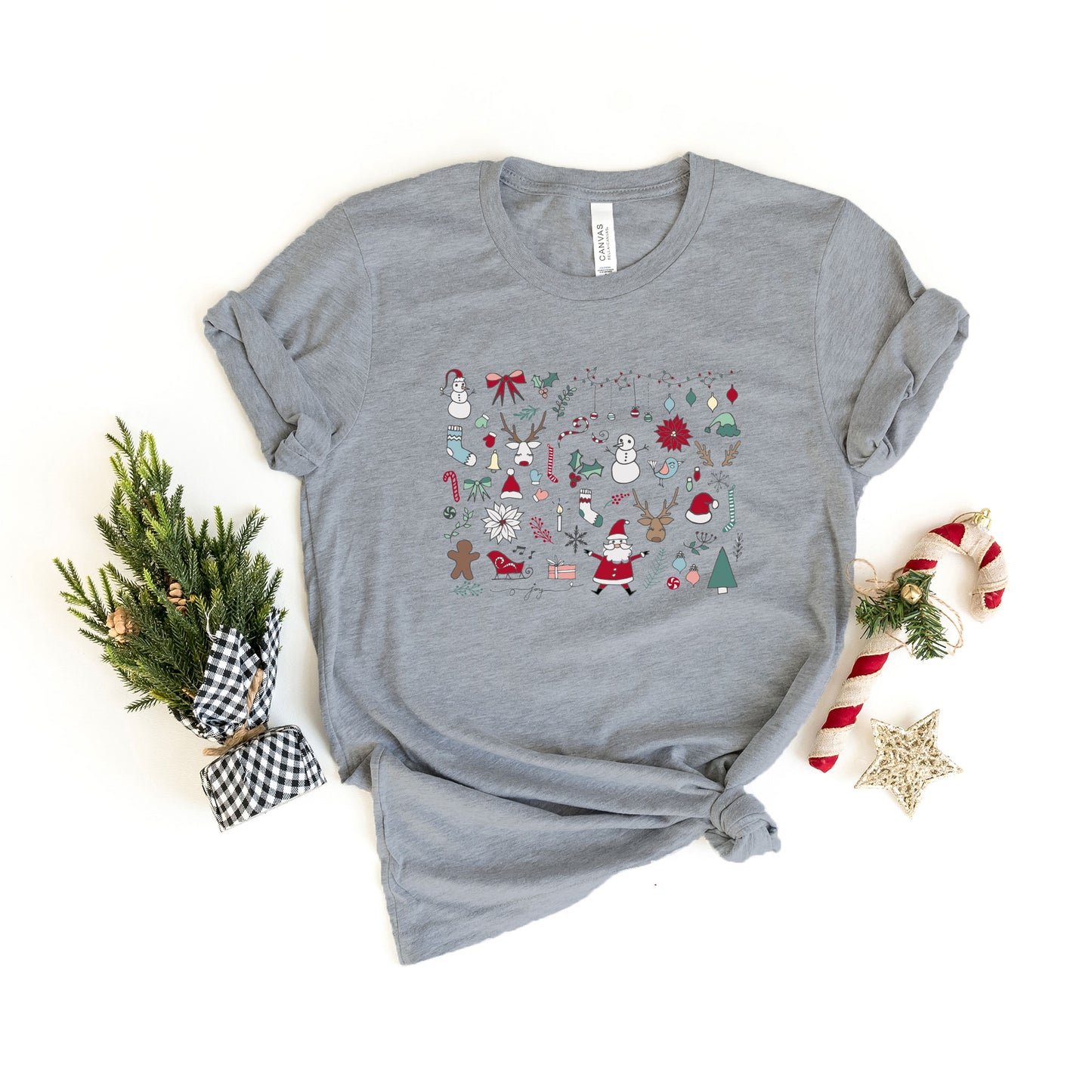 Christmas Doodles | Short Sleeve Graphic Tee