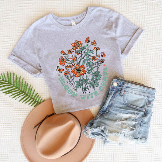 Bloom With Grace | Short Sleeve Graphic Tee