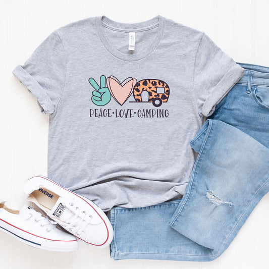 Peace Love Camping | Short Sleeve Graphic Tee