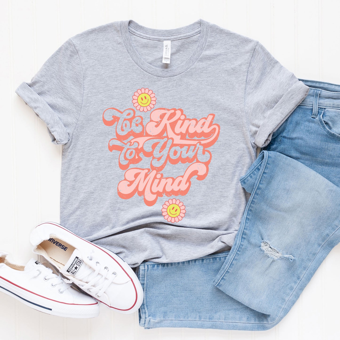 Be Kind To Your Mind Retro | Short Sleeve Graphic Tee