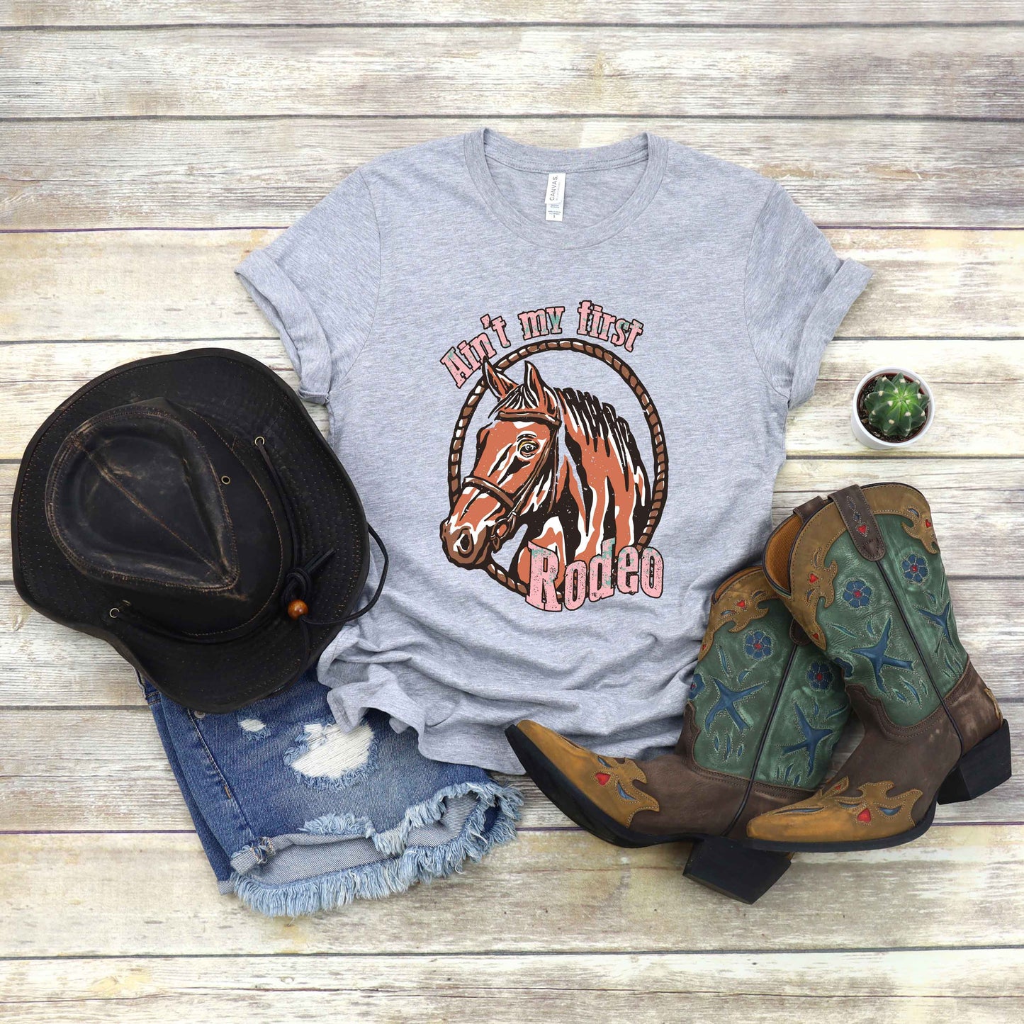 Ain't My First Rodeo Horse | Short Sleeve Graphic Tee
