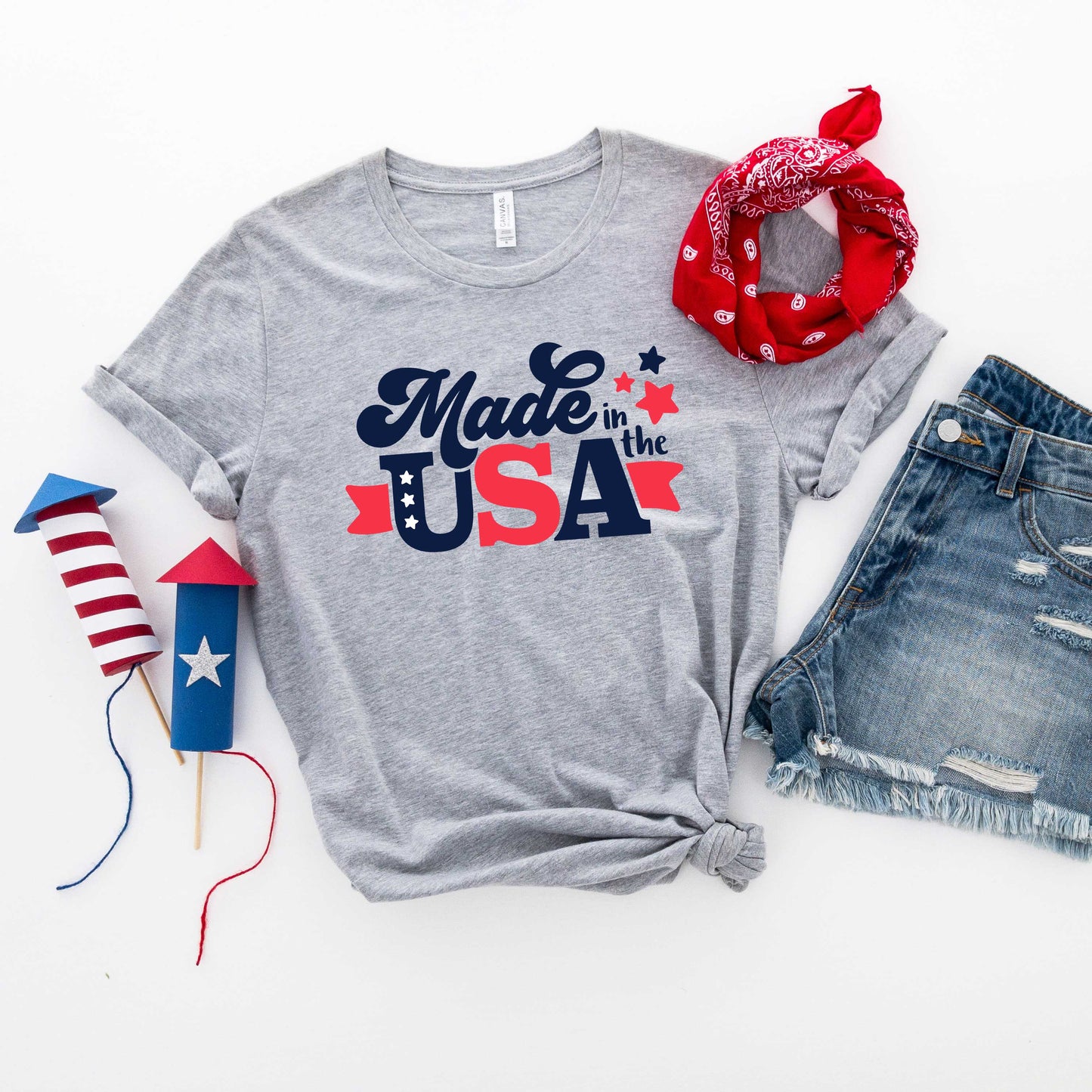 Made In The USA Stars | Short Sleeve Graphic Tee