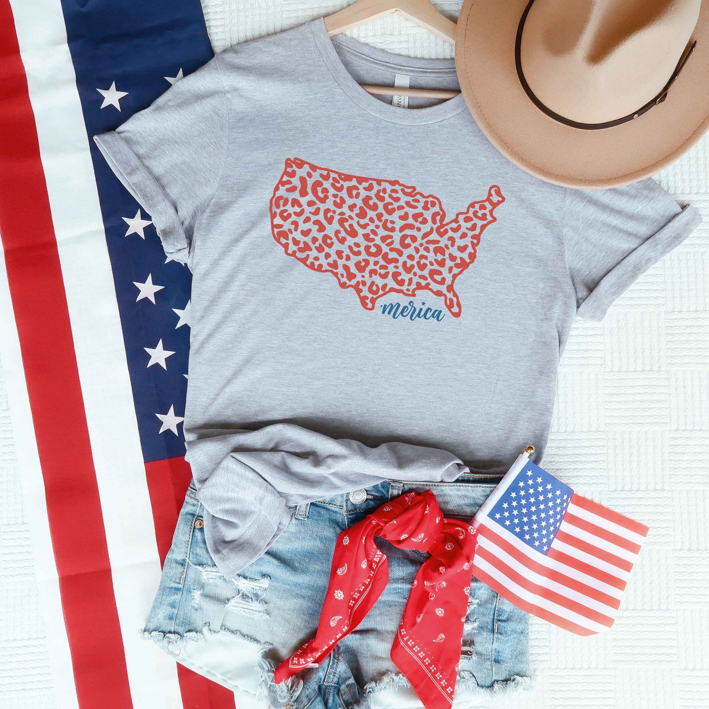 'Merica Map | Short Sleeve Graphic Tee