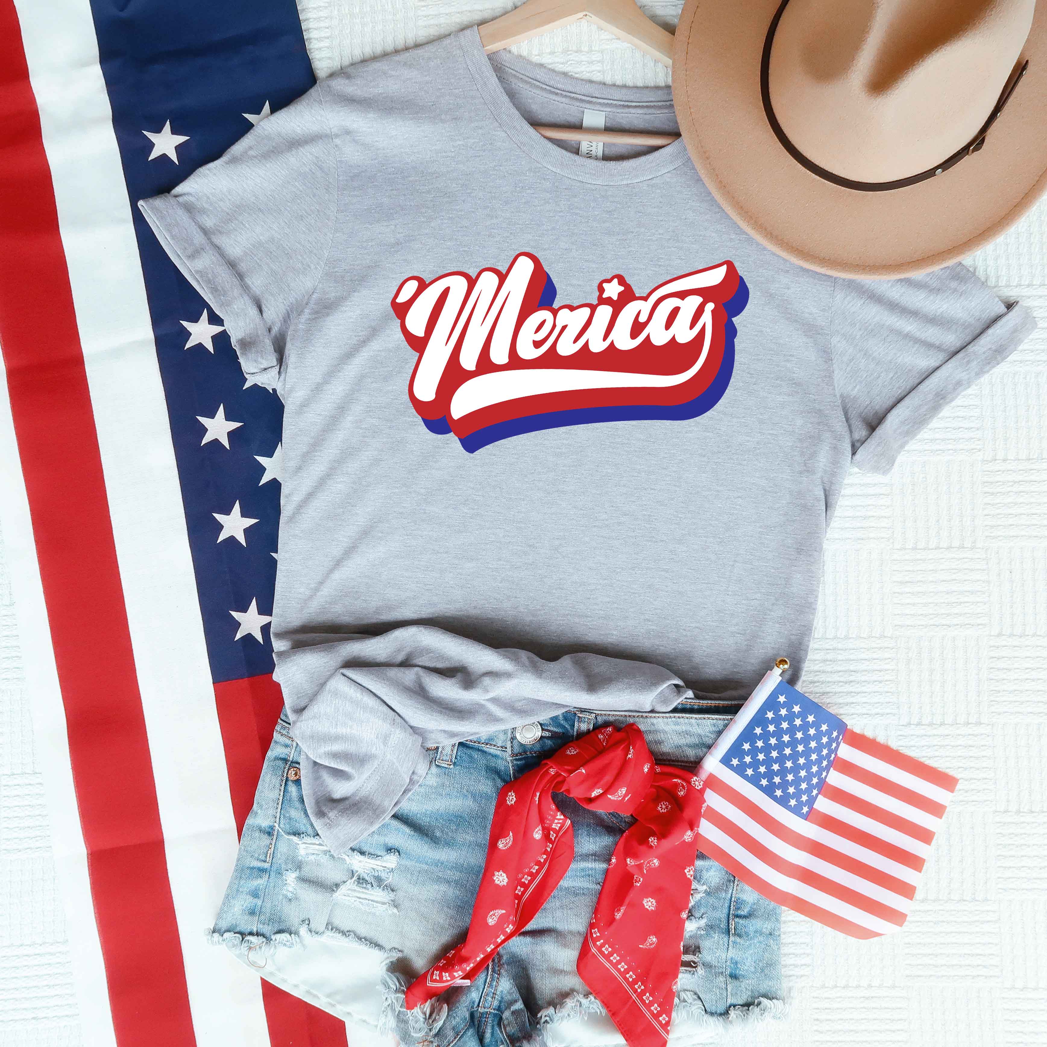 'Merica Retro | Short Sleeve Graphic Tee