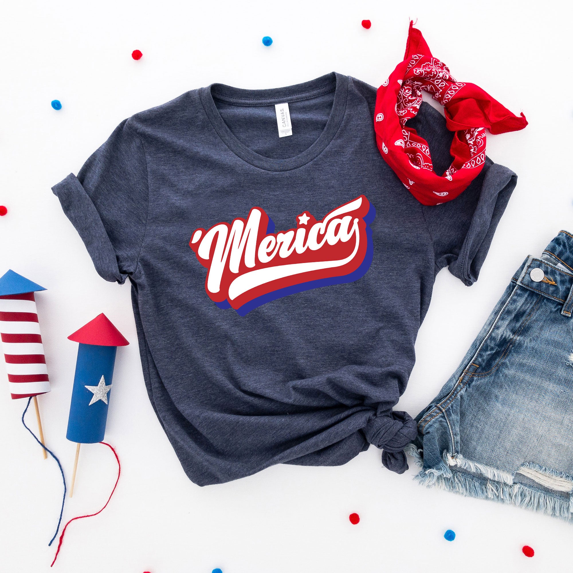 'Merica Retro | Short Sleeve Graphic Tee