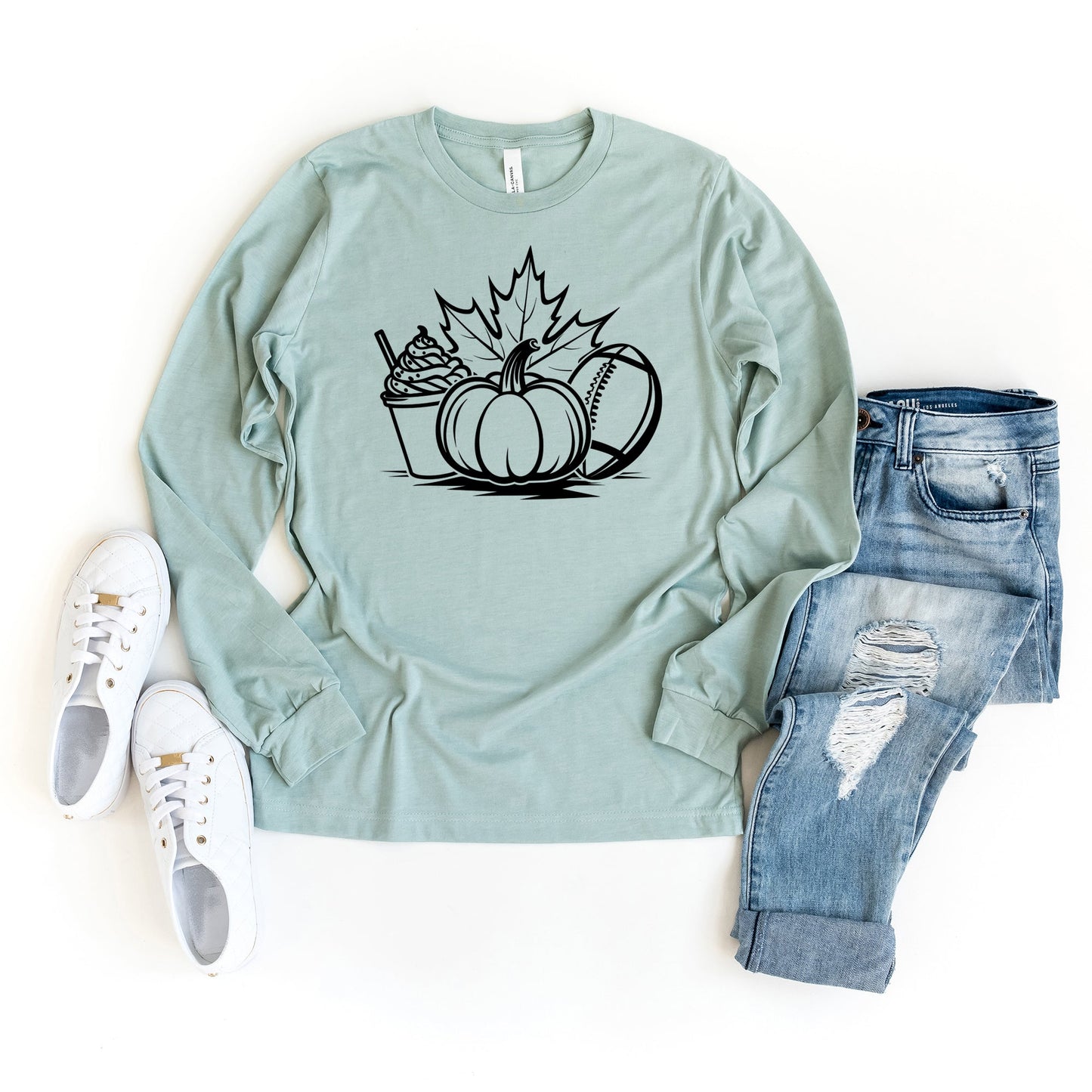 Fall Collage | Long Sleeve Crew Neck