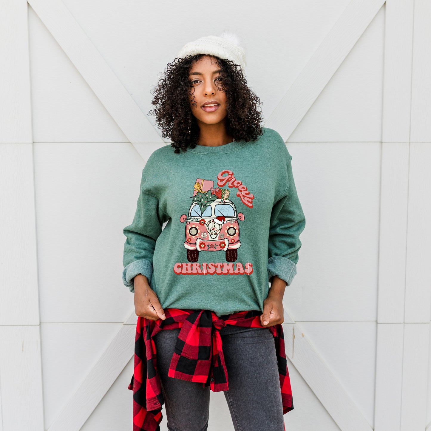 Retro Van Groovy Christmas | Sweatshirt